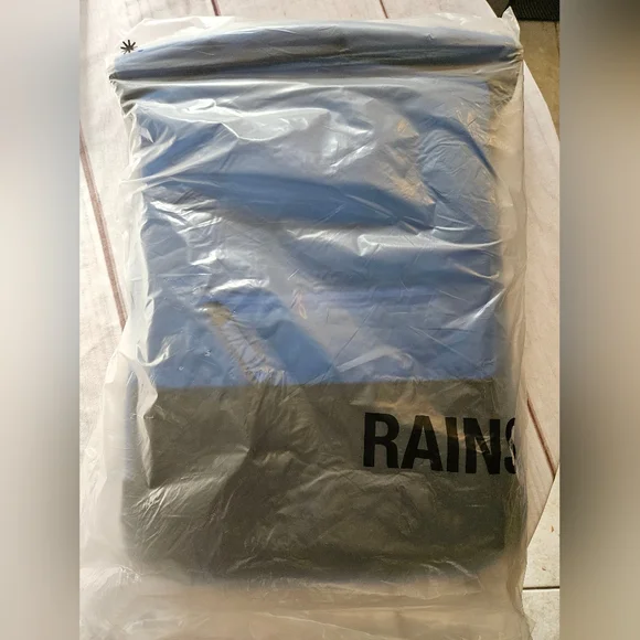 Rains Trail Rolltop BackpackTrail Rolltop Backpack Waves Blue NEW - Picture 7 of 9